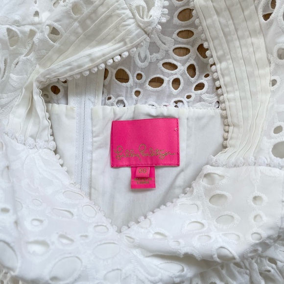 Lilly Pulitzer White Lucinda Dress, 00 - Picture 4 of 5